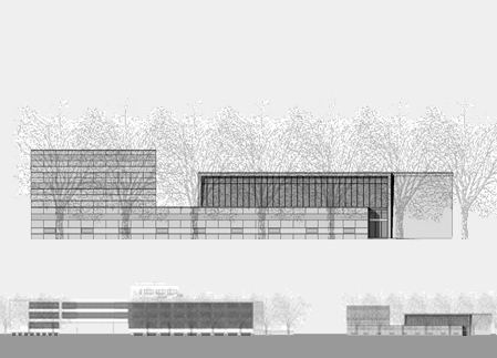 raumfeld,architekt,dresden,des,dessau,bauhaus,bibliothek,Ansicht